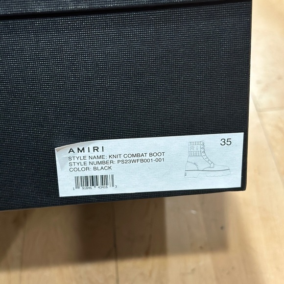 Amiri knit combat boots size 35 new in box - Picture 8 of 10